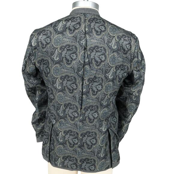 Joseph Abboud Joe Sport Coat Mens 40R Wool Gray Pinstripe Jacket Blazer Lined - Picture 15 of 16